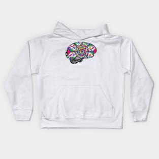 Mandala Rainbow Brain Kids Hoodie